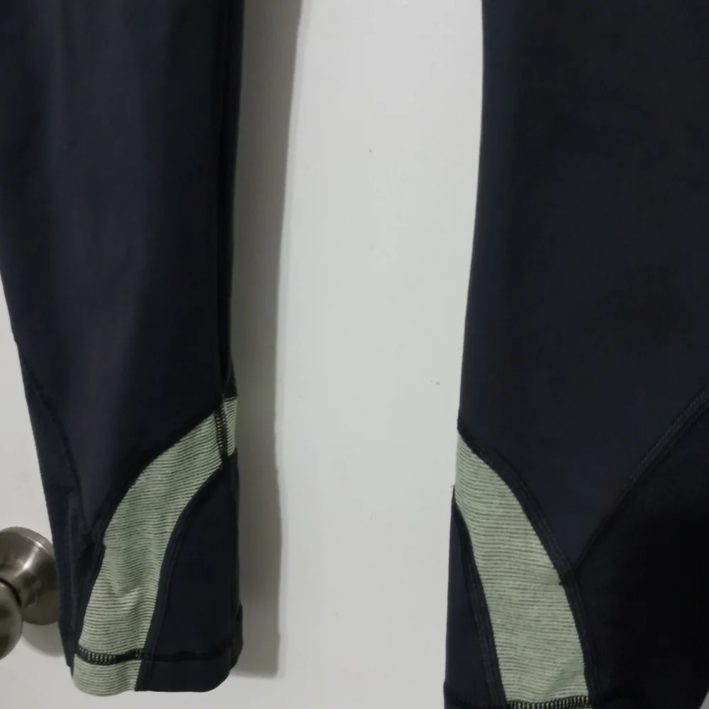 Lululemon Athletica Gray and yellow yoga Athletic pants